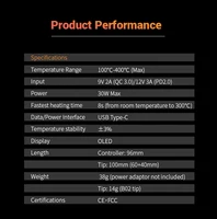 TS80P Soldering Iron Mini Smart Portable Digital Soldering Iron Tool Adjustable Temperature OLED Display With 30W Original Power 2
