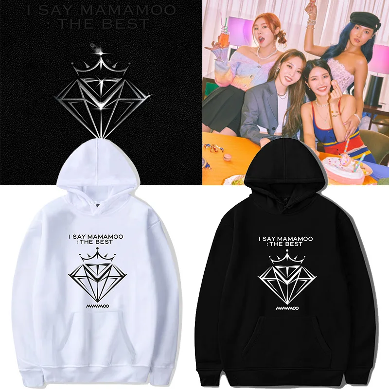 Kpop MAMAMOO новый альбом I SAY лучшие толстовки унисекс с капюшоном большого размера