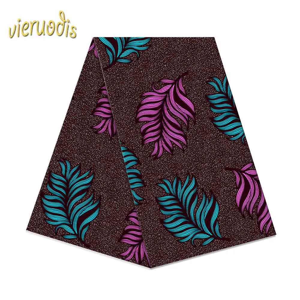 

6 Yards African Wax Prints Fabric dutch 100% Cotton Fabrics Material Dashiki Batik Real Floral for Dress A000334