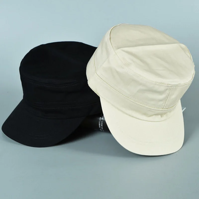 Мужская кепка в стиле милитари 1 шт. однотонная Регулируемая плоская