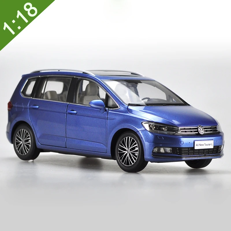 Оригинальная коробка 1:18 Высокая тщательно VW TOURAN MPV Субару Outback сплавочная модель автомобиля статические металлические модели автомобилей для Коллекционные вещи подарок - Цвет: New TOURAN L Blue
