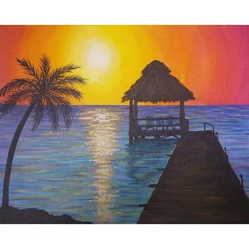 

ROYALDREAM DIY Painting By Numbers Acrylic Paint By Numbers HandPainted Oil Painting On Canvas For Home