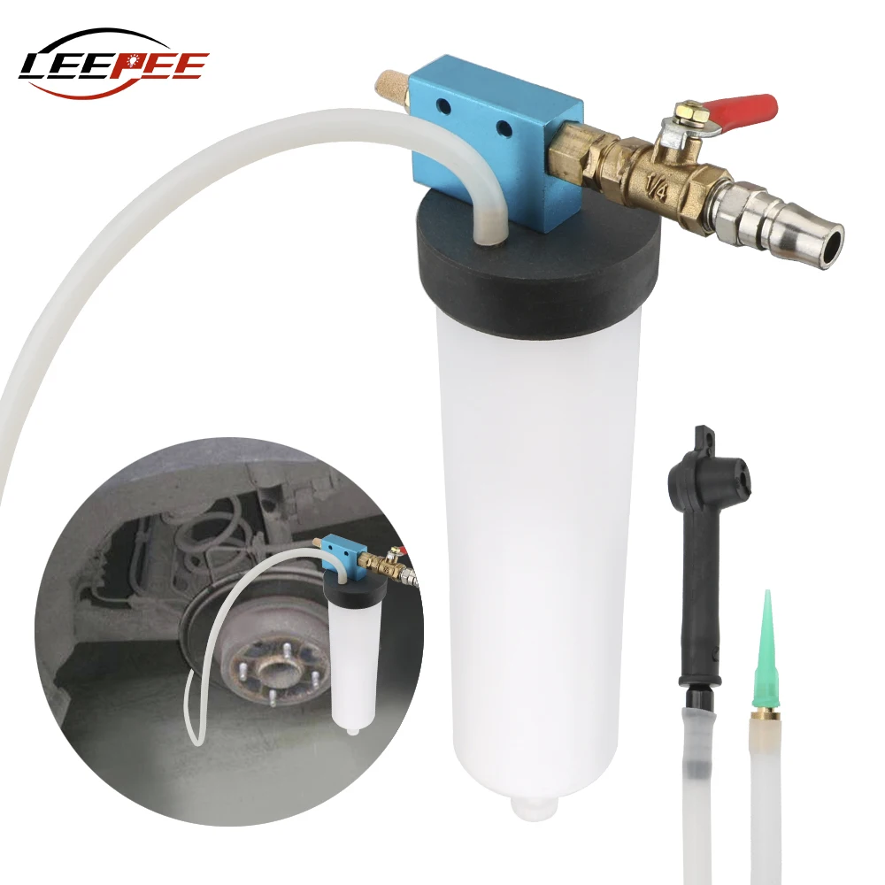 Car Oil Change Suction Pump Brake Bleeder Vacuum Fluid Detector Tester Tool Set 