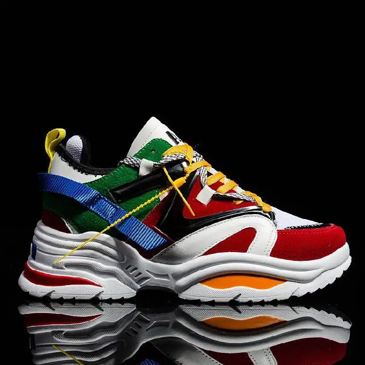 

MEN'S SHOES Spring Athletic Shoes INS Super Fire Shoe Men's Messi Catwalk Models Dad Shoes Men's Sporty Single Shoes