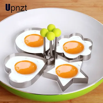 

4Pcs/Set Stainless Steel Fried Egg Mold Pancake Bread Fruit And Vegetable Shape Decoration Kitchen Accessories Kitchen Gadgets