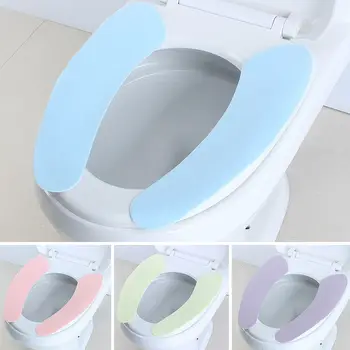 

2020 Home Furnishing Bathroom accessories Toilet with universal crystal velvet toilet pad cute cartoon toilet seat pad washable