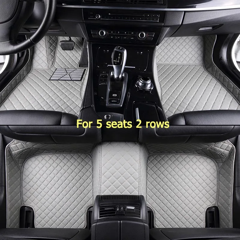 KADULEE пользовательские автомобильные коврики для Lexus ES IS-C IS LS NX GS CT GX LX570 RX350 LX RC RX300 LX470 ES300 ES 200 автостайлинг - Название цвета: For 5 seats 2 rows