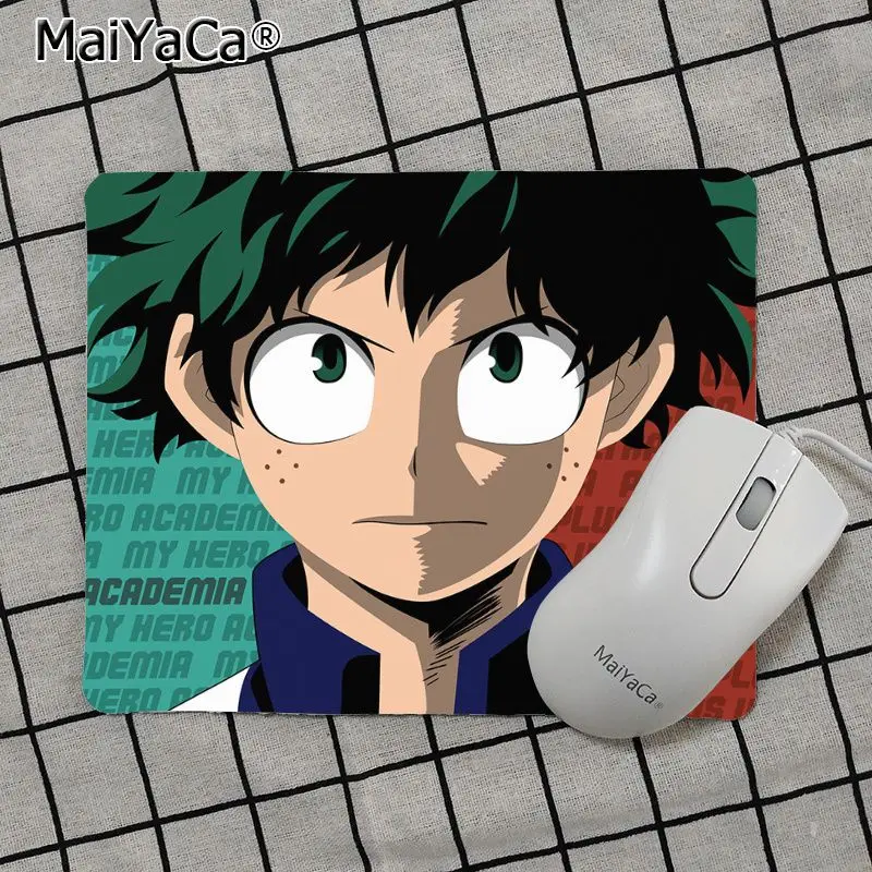 Maiya аниме My Hero Academy Deku Gamer speed Mice розничная маленький резиновый коврик для мыши подставка под руку мышь