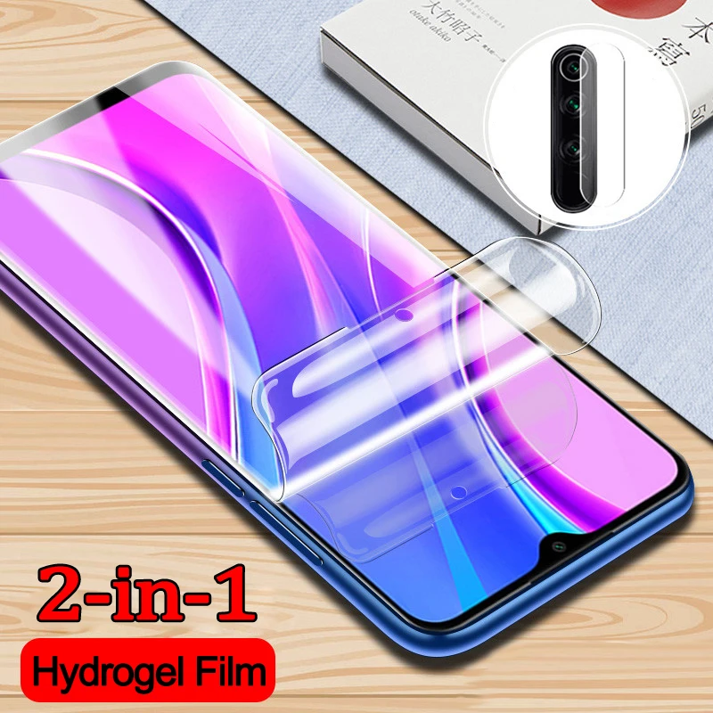 

Адаптер 2-в-1 для Xiaomi Redmi K40 чехол для Redmi K40 гидрогель пленка защитная крышка Защитная пленка для экрана для Redmi K40 K 40 объектив стекло