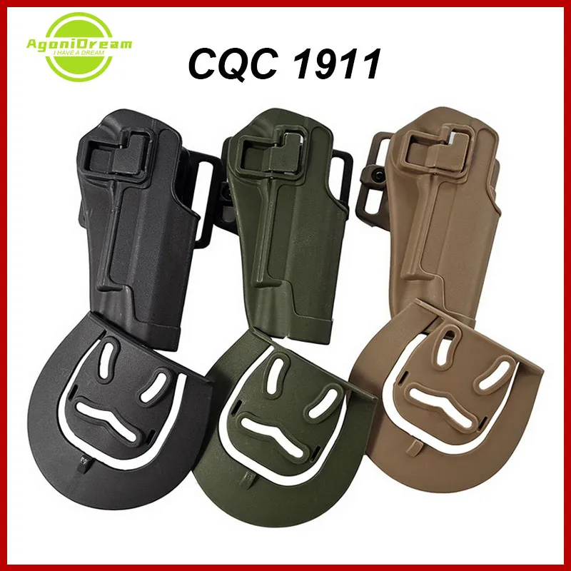 

CQC 1911 Tactical Army Holster Outdoor Hunting Shooting Black Tan Green Military Airsoft Belt Gun AccessoriesPistol Holster