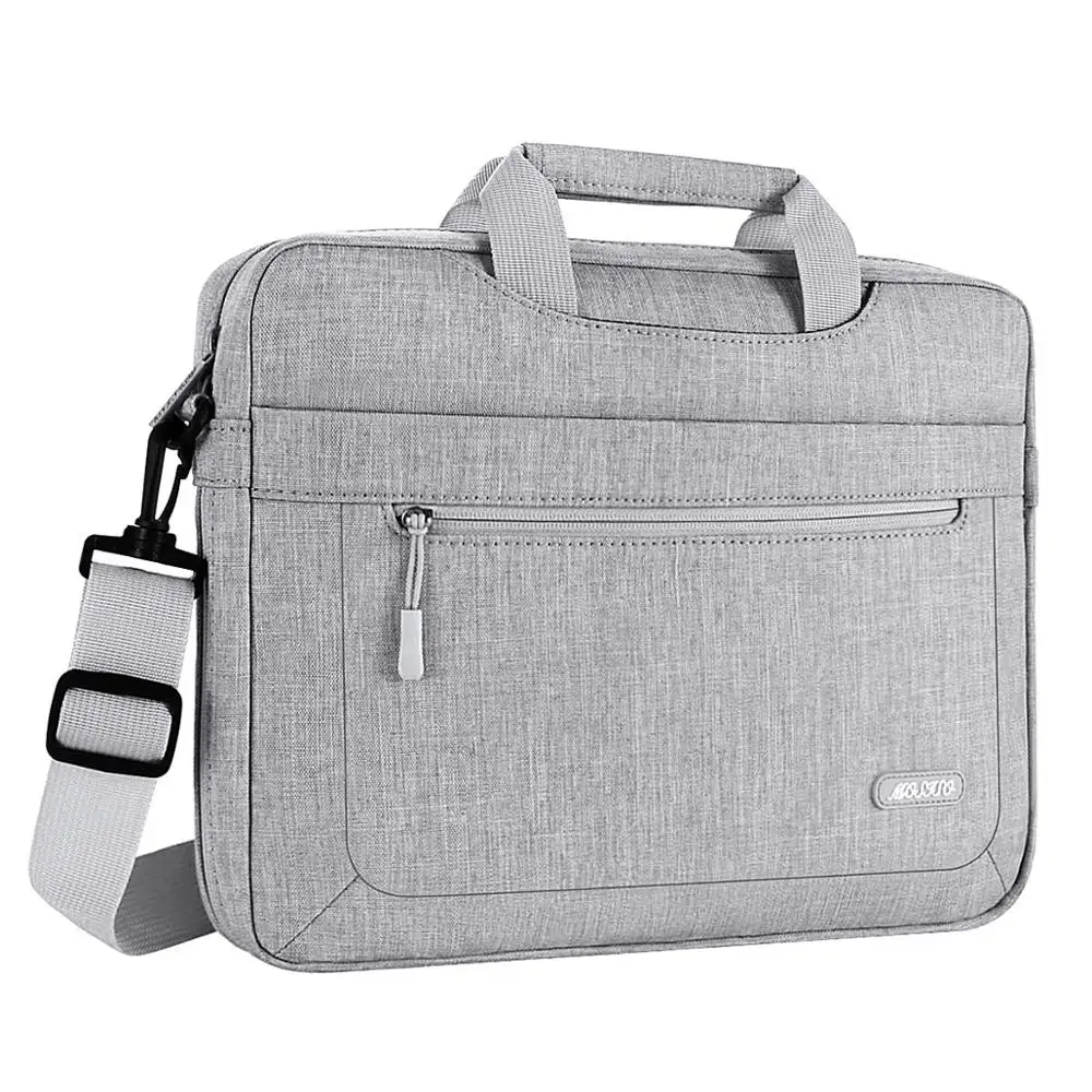 Light Gray MOSISO сумка на плечо для ноутбука 15,6 14 13,3 16 17 дюймов для Macbook Xiaomi lenovo Dell hp Asus acer чехол для ноутбука Case2019 - Цвет: Light Gray