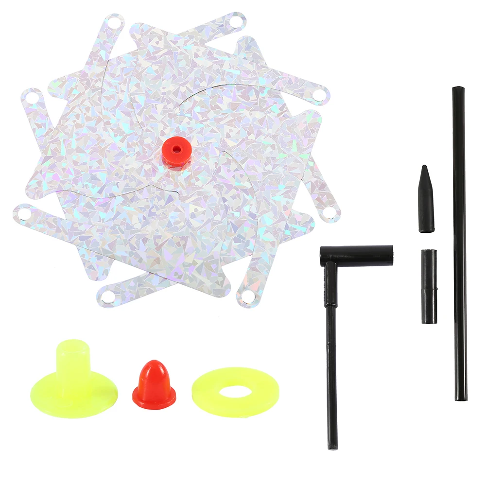 10 шт. птица отпугиватель москитов средство вертушка езды птицы к требованиям заказчика; сверкающие; Спиннер птица Deterrant защиты садовое растение культур цветок украшения двора
