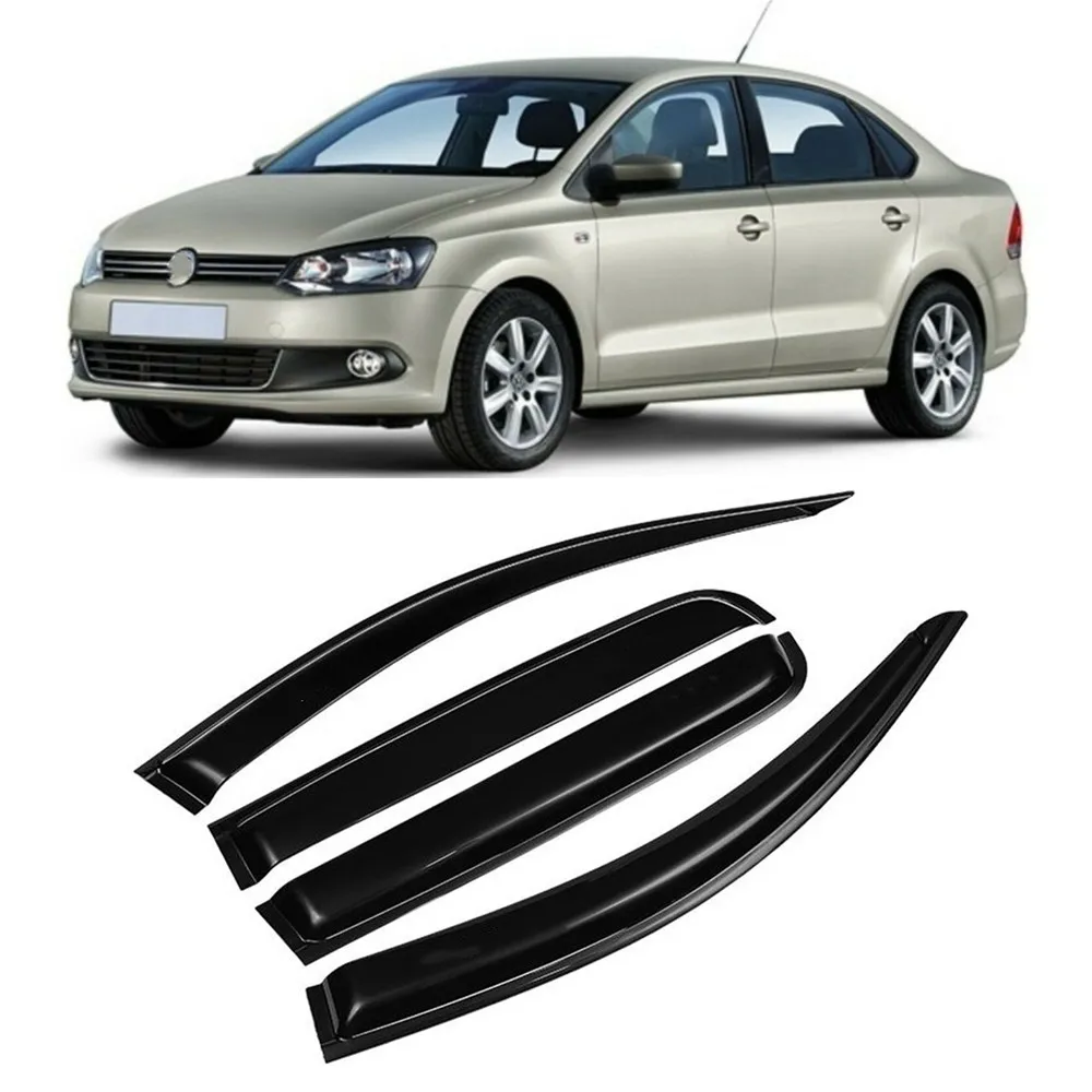 Window Visor VW Volkswagen Polo 2011 2012 2013 2014 2015 Weathershield Rain Deflector Guard Awning Shelter car window visor car window deflectors