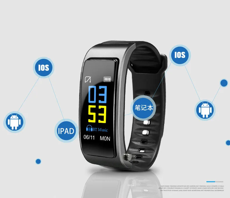 Y3plus color screen smart BraceletBluetooth smartwatch headset heart rate sleep monitoring exercise pedometer long standby music