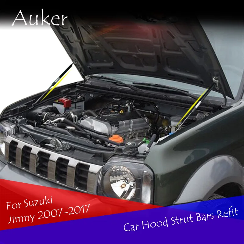 Для Suzuki Jimny 3th 2007 2017, автостайлинг, ремонт, капот, газ, удар, подъемник, стойки, аксессуары|Хромирование| | АлиЭкспресс