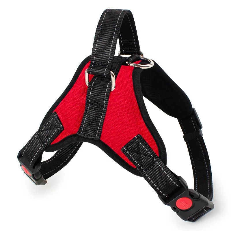 

Strong Dog Walking Leash Lead Rope Harness Reflective Breathable Adjustable Pet Harness for Small Large Dog Harness Vest