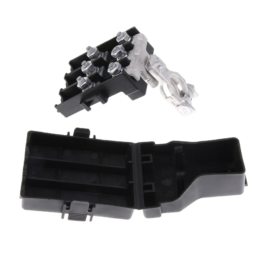 32V Blade Fuse Box Holder Automotive Car Battery 3 Way Screw Down Fuse Box Holder Block Terminals fuse holder fuse box holder for ANS AFS ANF ANG