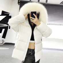 

2021Moomaokong hooded down jacket, warm coat, warm PARKA and fox fur collar, feather jacket, winter cotton clothes