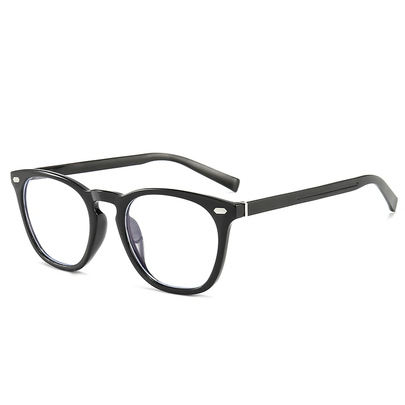 Pro Acme TR90, круглые компьютерные очки для женщин, анти-синий светильник, очки против излучения, очки для мужчин, игровые очки PC1335 - Цвет оправы: C1 Bright Black