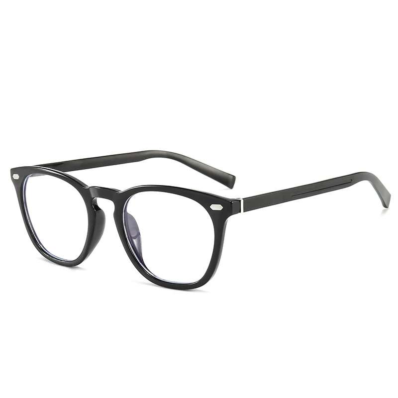 C1 Bright Black Pro Acme TR90, круглые компьютерные очки для женщин, анти-синий светильник, очки против излучения, очки для мужчин, игровые очки PC1335 - Цвет оправы: C1 Bright Black