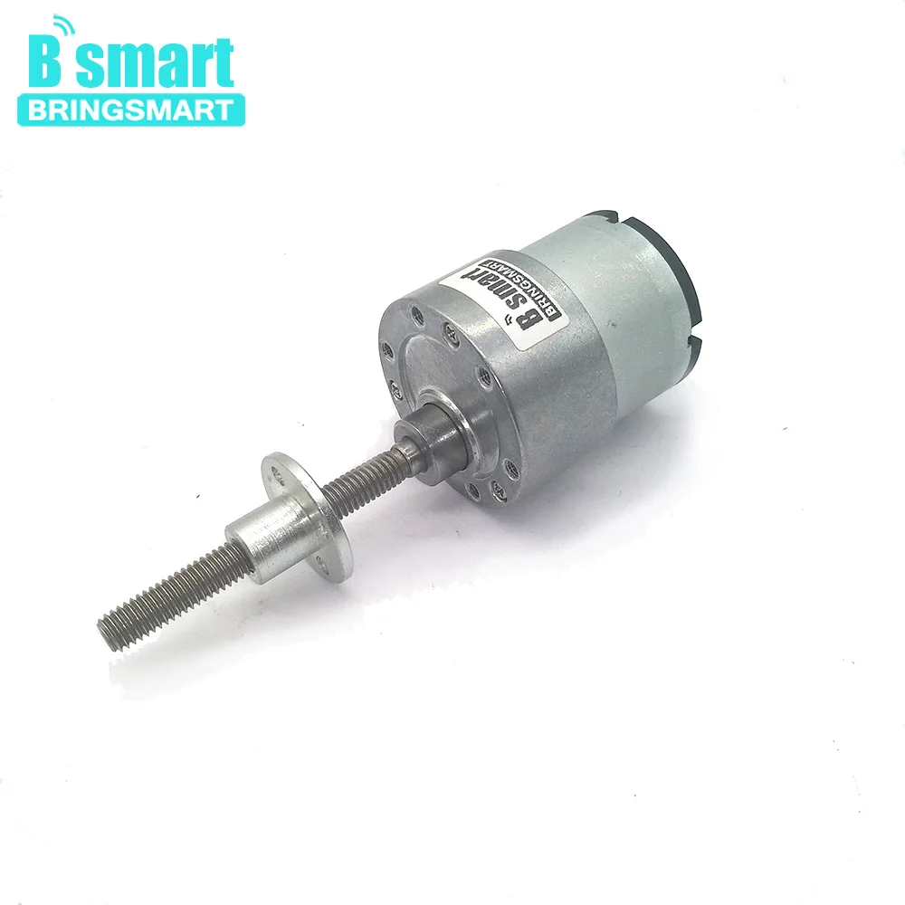 Bringsmart 12V Electirc длинный вал для мотора DC мотор 6V резьбовой вал для DIY частей JGB37-520 с фланцем