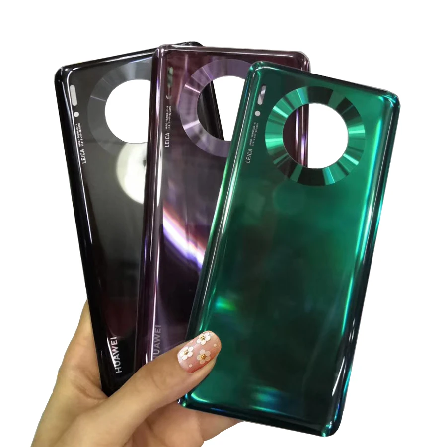 Mate 30 оригинальная Задняя стеклянная крышка для huawei mate 30 Pro, запасная задняя дверь Жесткий Чехол для батареи, задняя крышка корпуса+ клей