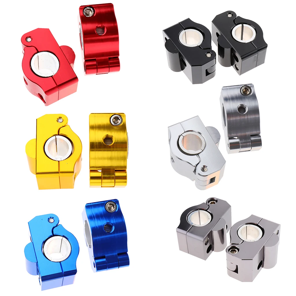 Motorbike Handlebar Risers Universal Motorcycle Handlebars Fit for 22mm - 28mm Aluminium Alloy Durable Bars Clamp