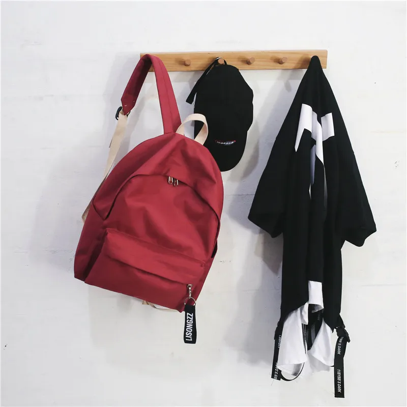 

Academic style simple canvas student bag leisure large-capacity artistic backpack