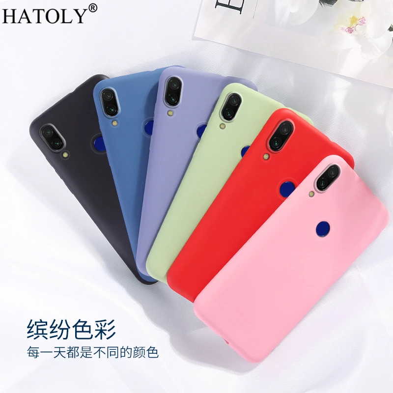

For Xiaomi Redmi 7A Case Cover for Xiaomi Redmi 7A Phone Case Soft Rubber Shell Fundas Liquid Silicone Case For Xiaomi Redmi 7A