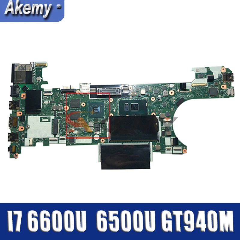 Akemy CT470 NM-A931 для Lenovo ThinkPad T470 ноутбук материнская плата Процессор I7 6600U 6500U GPU GT940M 2G DDR4