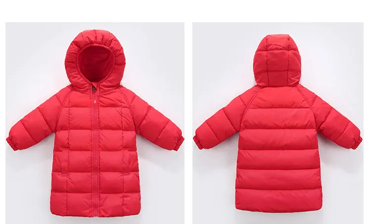 Детский пуховик с длинными для мальчиков и девочек плотная одежда из хлопка детская одежда для мальчиков и девочек детская одежда для холодной зимы теплая куртка