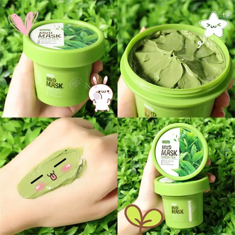 Green Tea Mask Stick Face Cream Skin Care Body Scrub Deep Cleansing Mask Moisturizing Shrink Pore Brightening Face Care TSLM2