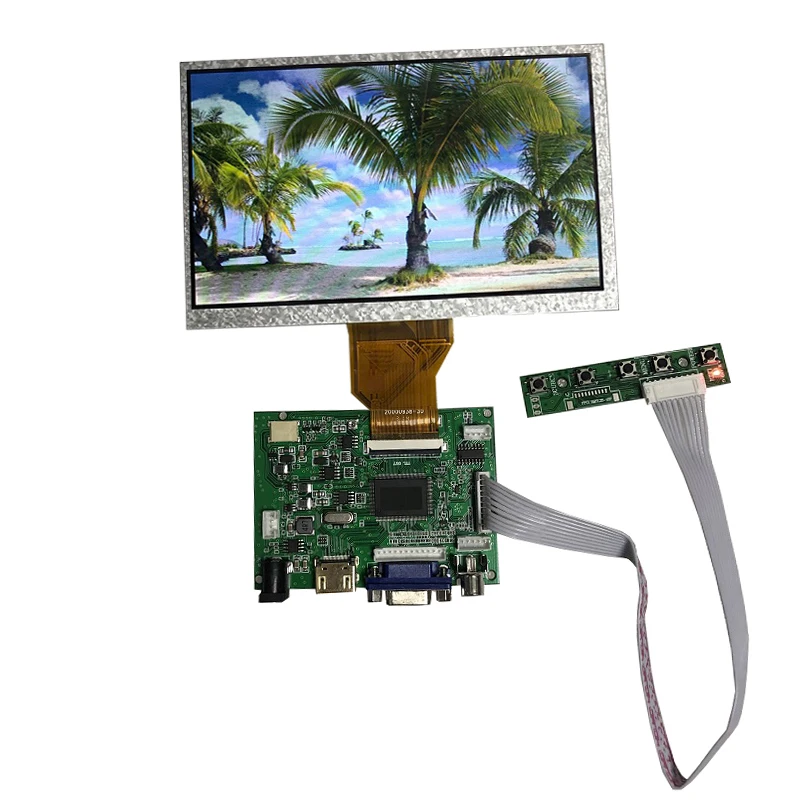 

7-дюймовый HD ЖК-дисплей 800x48 0 фотографический HDMI совместимый VGA AV для Lattepanda Raspberry Pi Banana Pi