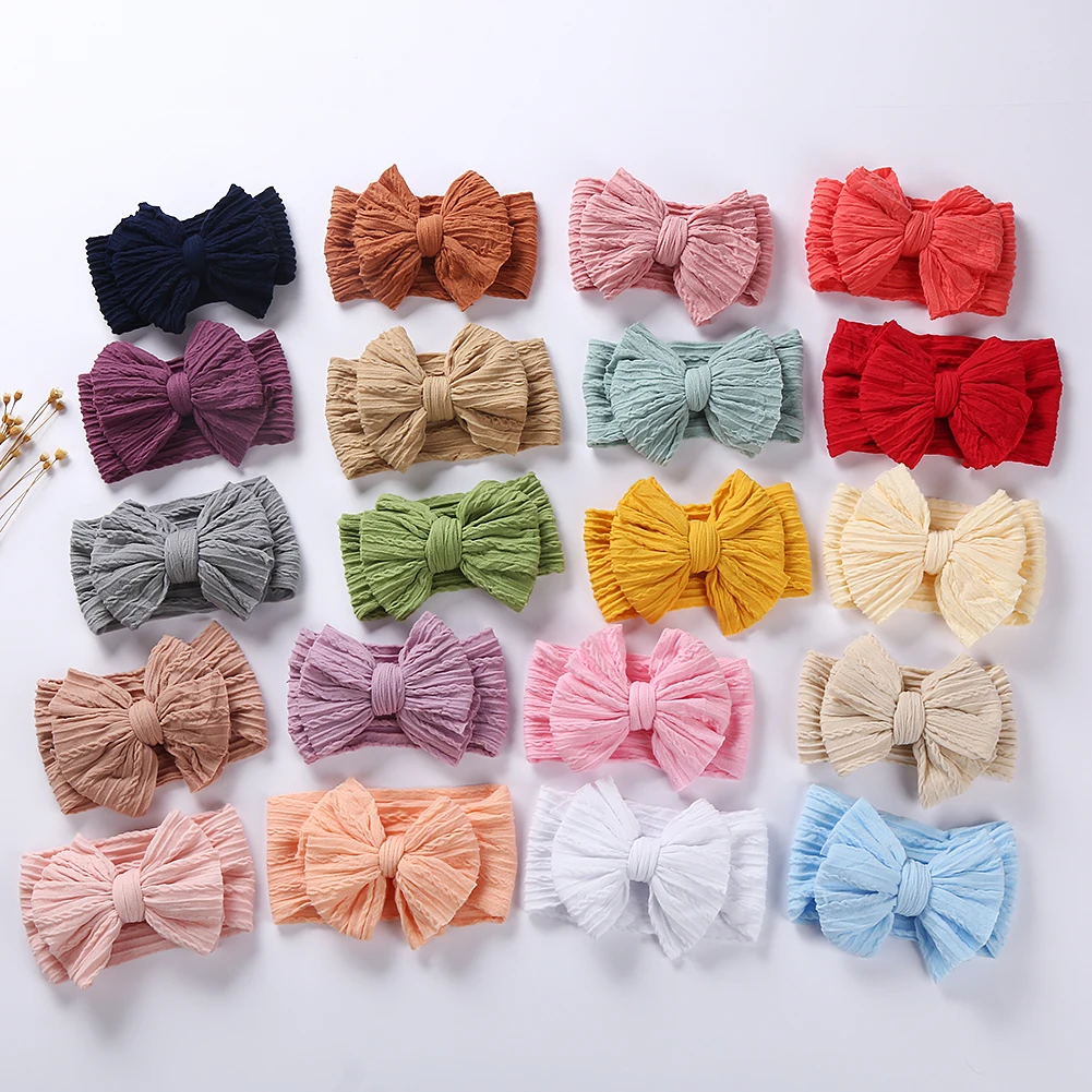 Solid Cable Bow Baby Headband 6