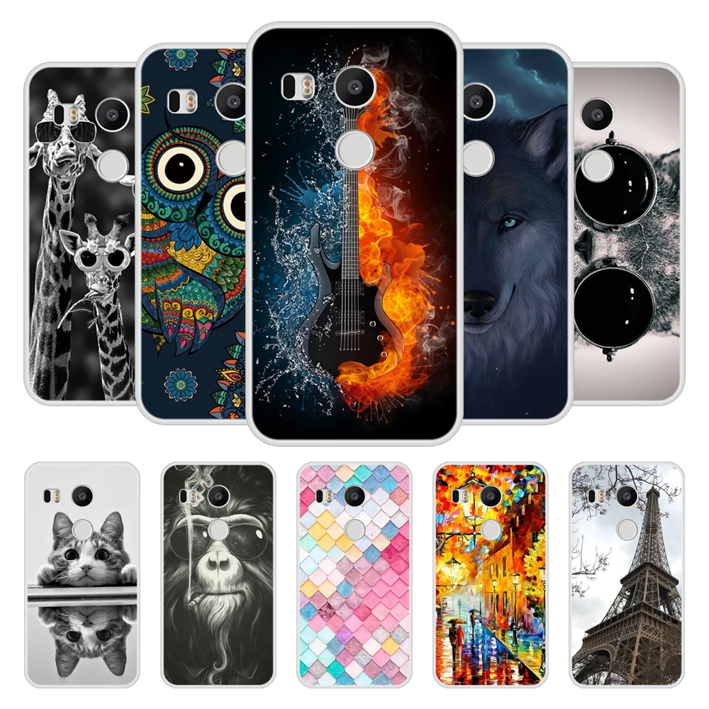 Case for Google Nexus 5x Soft Silicone TPU Chic Patterned Print Cover Phone In Stock |