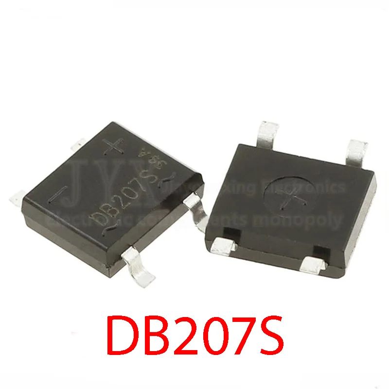 10PCS/LOT DB207 B207 DB207S SMD SOP-4 Bridge Rectifiers SOP4 1000V 2A | Электронные компоненты и принадлежности