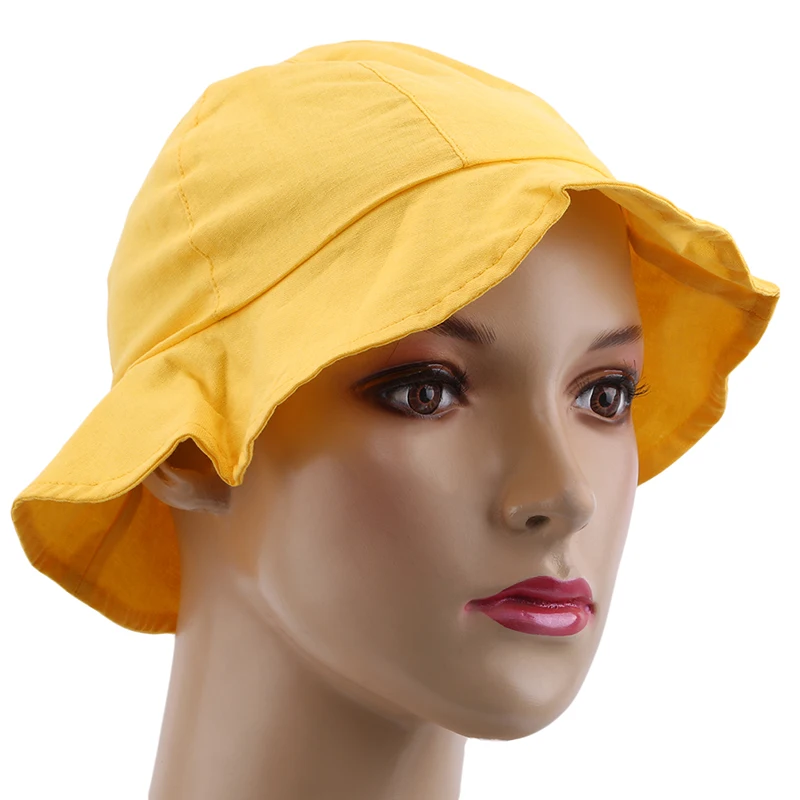 Korean Summer Style Children's Sun Hats Colorful Baby Girls Cotton Sun Bob Caps Bucket Hats Comfortable Anti-UV Fisherman Hats