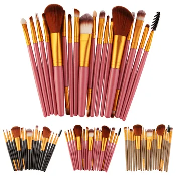 

18 pcs Makeup Brush Set tools Make-up Toiletry Kit Wool Make Up Brush Set j805