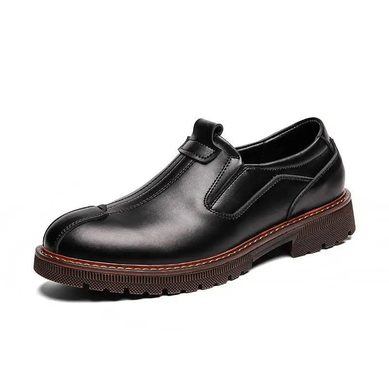 Брендовые мужские оксфорды из натуральной кожи высокого качества; обувь bullock на шнуровке; деловые мужские модельные туфли; свадебные туфли; 47 48 - Цвет: Черный