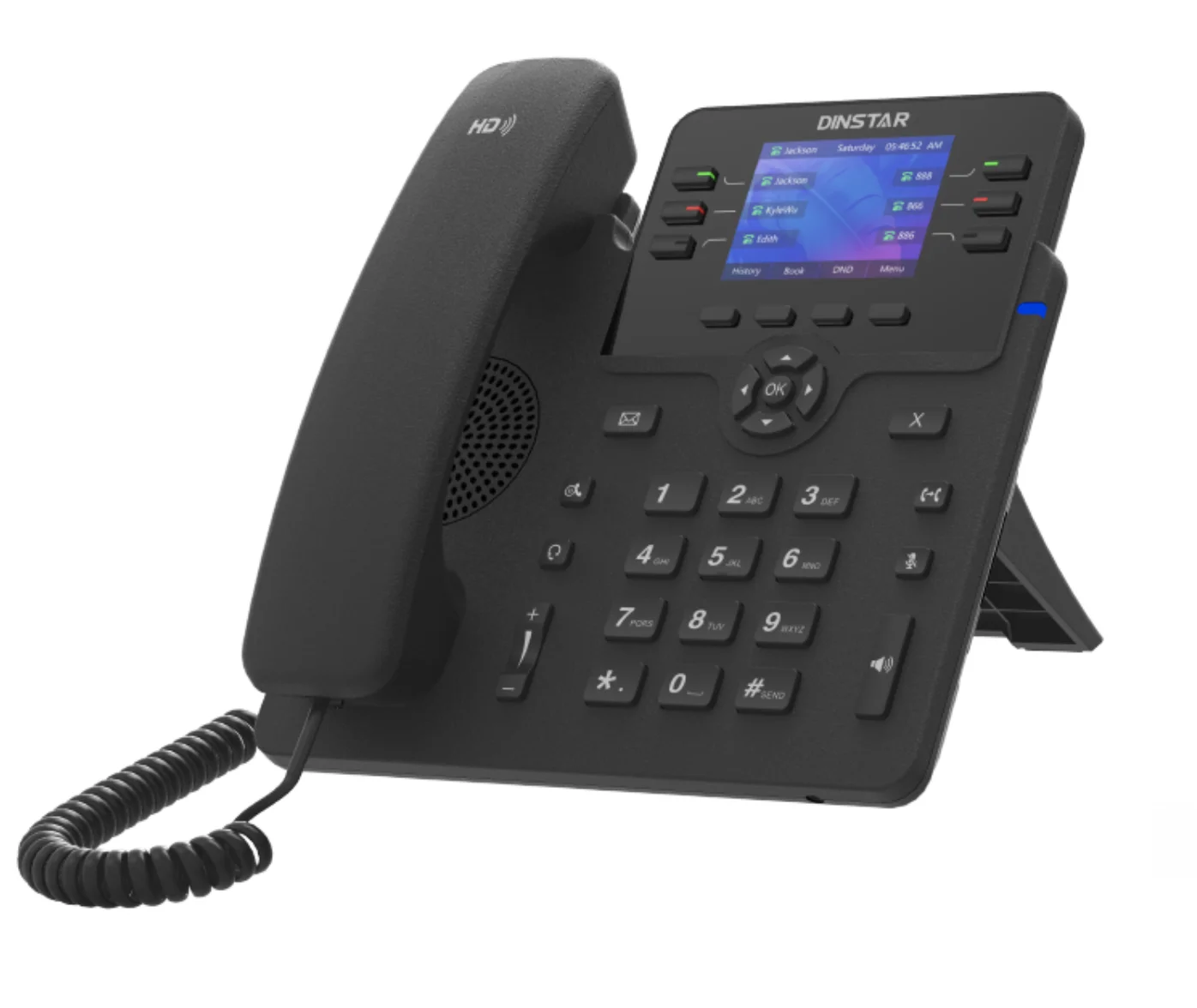 Cost-Effective Business IP VoIP POE Phone With 3 SIP Accounts
