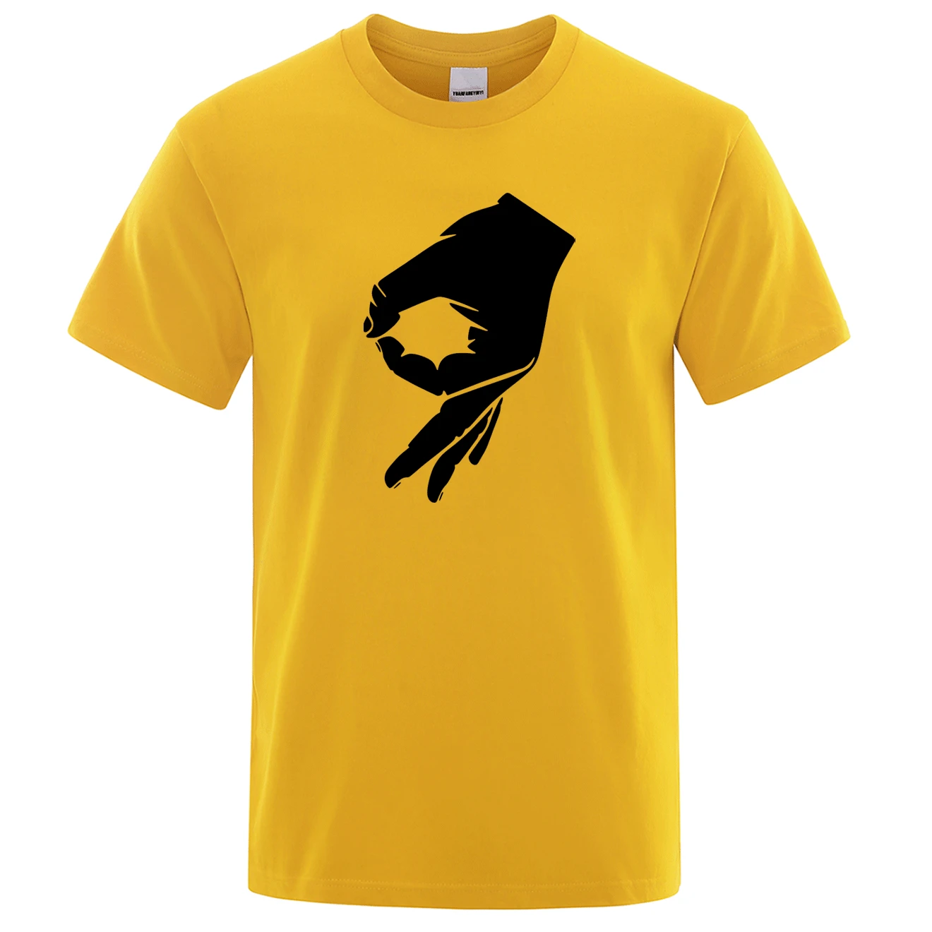 Okay Hand Sign футболка Finger OK Мужская модная футболка хипстер с коротким рукавом мужская футболка летние хлопковые топы брендовая футболка