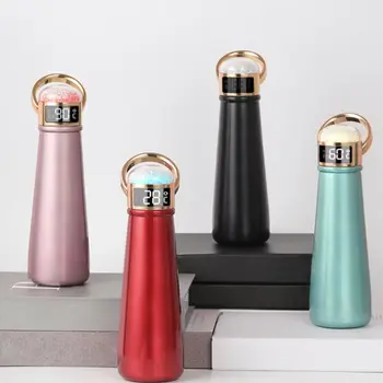 

420ml Stainless Steel Smart Waterproof Vacuum Insulated Thermos Bottle Touch Screen Temperature Display Drink Reminder
