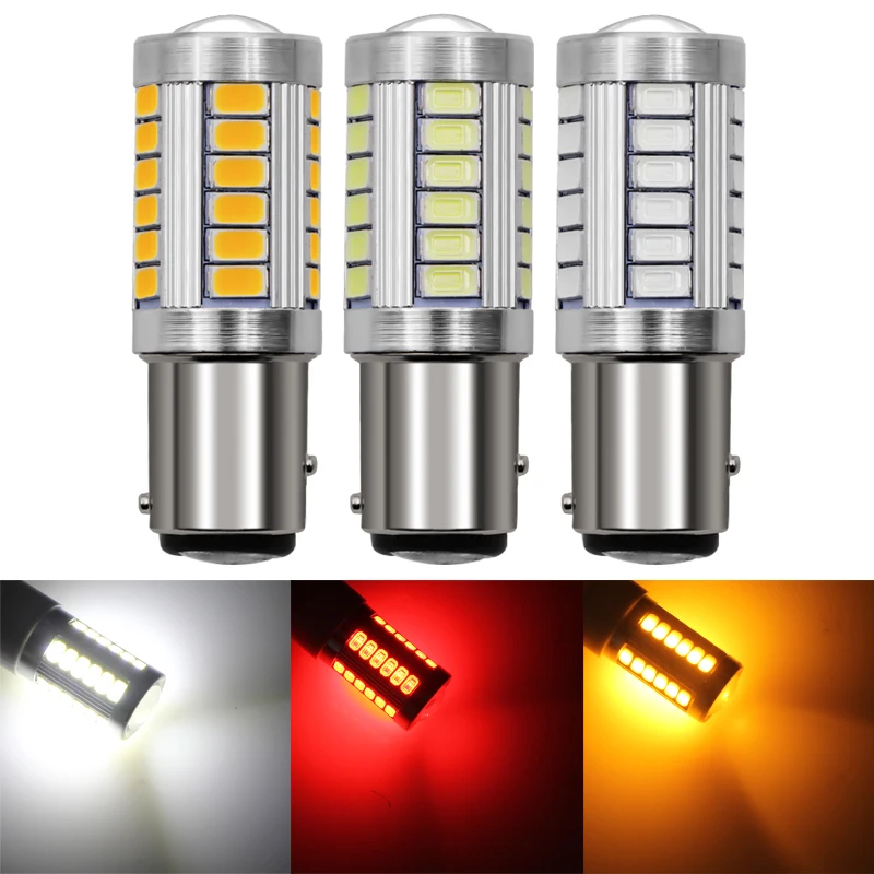 1 шт. 1157 P21/5 Вт BAY15D супер яркий 33 SMD 5630 5730 светодиодный Автомобильные стоп-сигналы Противотуманные фары 21/5 Вт Автомобильные дневные ходовые огни 12 В