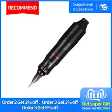 Профессиональная татуировка ручка роторная татуировка машина картридж иглы двигатель постоянного тока Татуировка ручка машина для татуировщика