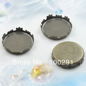 

Wholesales 200pcs/lot 15MM Copper plating qing ancient crown jewel tower with 1 collet gem stone tower