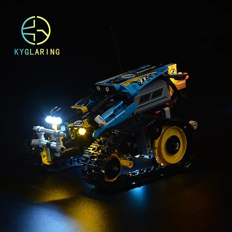 Kyglaring Set Di Illuminazione A Led Giocattoli Fai-Da-Te Per 42095 Technic Telecomando Acrobatico Racer (Solo Kit Luce Incluso)