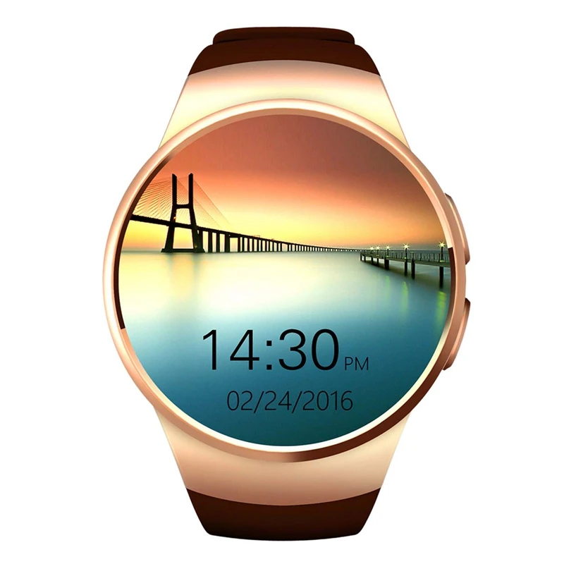 

Kw18 Bluetooth Smart Watch Full Screen Smartwatch Phone Heart Rate Gold