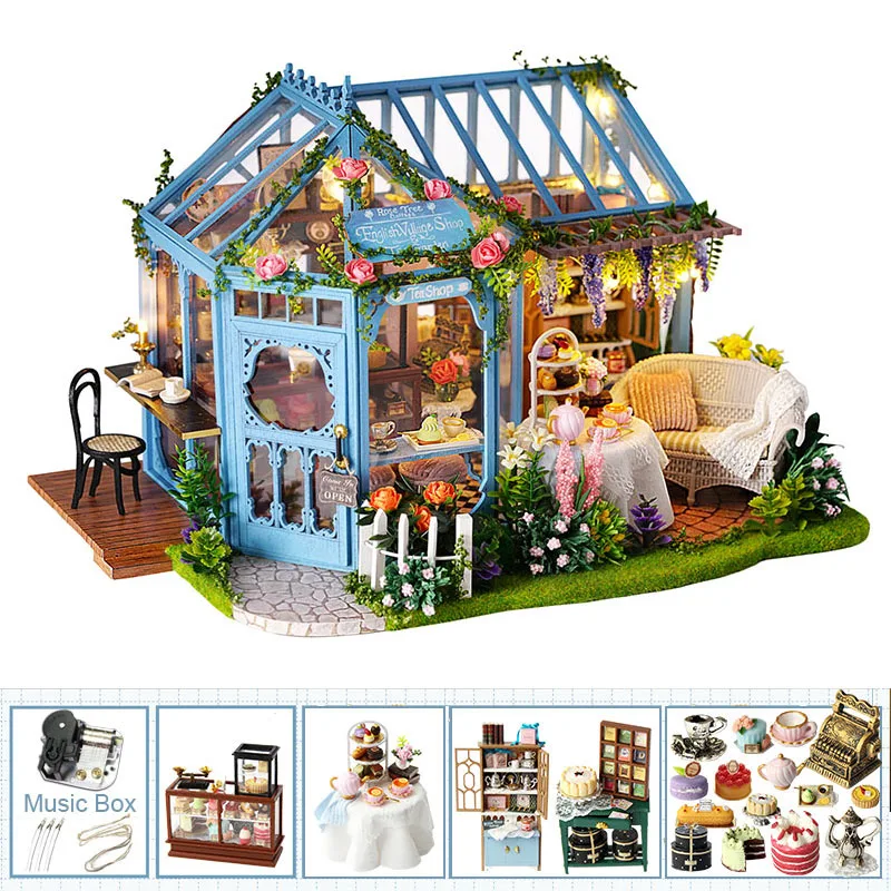 Garden House A Wooden model kit 