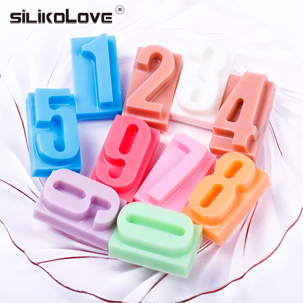 Силиконовая форма для украшения торта на день рождения, SILIKOLOVE, набор для выпечки, шоколадные формы