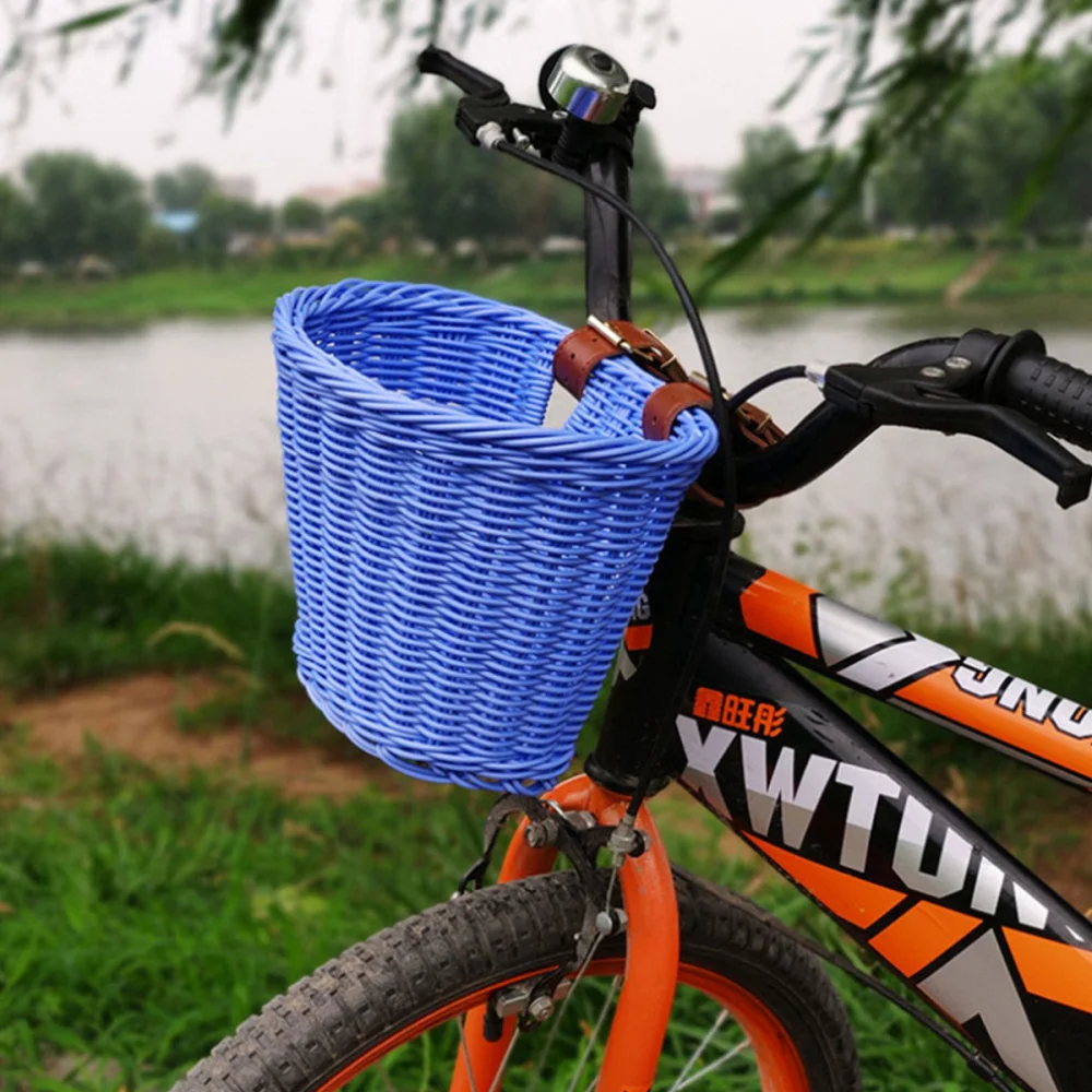 1pc Kids Bike Basket Bicycle Basket Detachable Front Basket for Kids